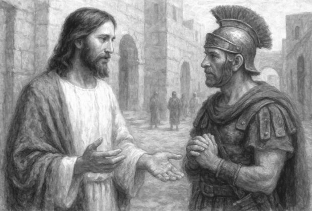 Jesus möter en romersk officer