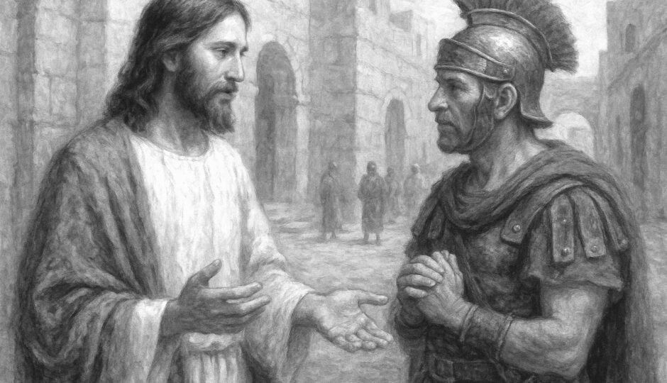 Jesus möter en romersk officer