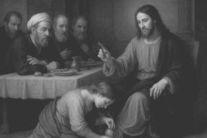Jesus möter en förtvivlad kvinna