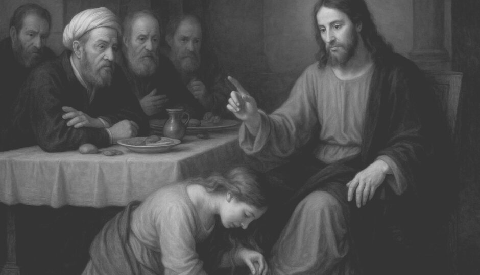 Jesus möter en förtvivlad kvinna